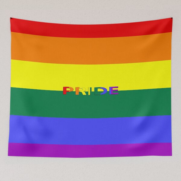 Item preview, 3D Pride Typography Rainbow Flag LGBTQ Design designed and sold by SandyMDesigns.