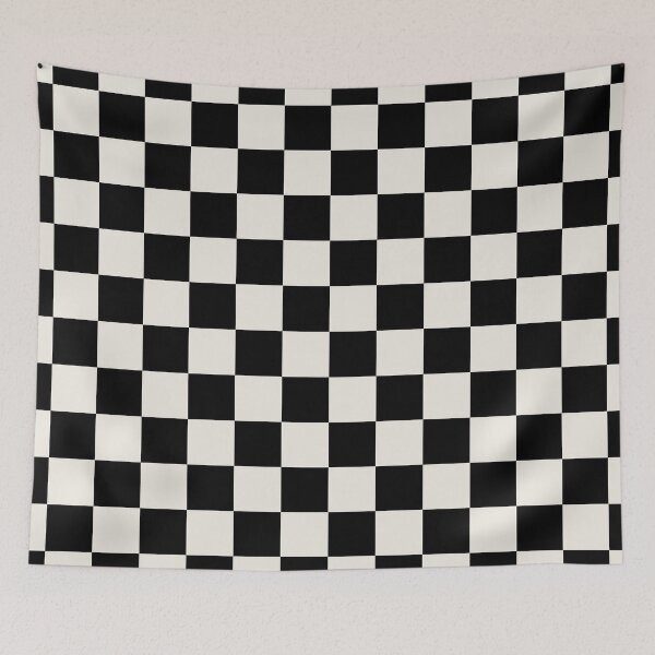 Item preview, Cottagecore halloween Checkerboard Black cream designed and sold by Designsbyluzia.