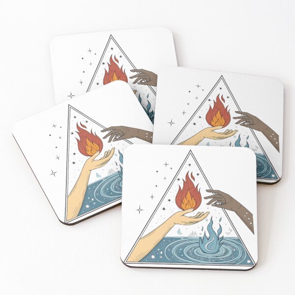 Item preview, Fire and water hands  designed and sold by Lucky 777.