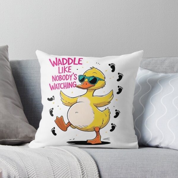 Item preview, Waddle Like Nobody's Watching Duck Maternity T-Shirt designed and sold by Fantasyhollow18.