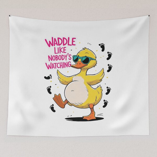 Item preview, Waddle Like Nobody's Watching Duck Maternity T-Shirt designed and sold by Fantasyhollow18.