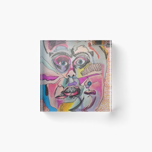 Item preview, Psychedelic self portrait 2 designed and sold by DoodleQueer.