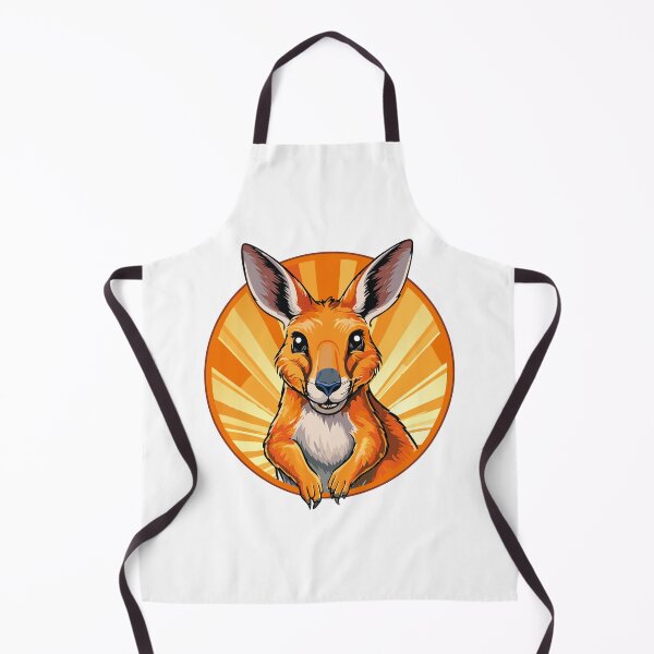 Item preview, Illustrated portrait of Kangaroo, Cute head of wild Australian mammal, kangaroo's head, highlights its long ears, expressive eyes, and gentle features, giving the a graceful and calm appearance designed and sold by Danler.