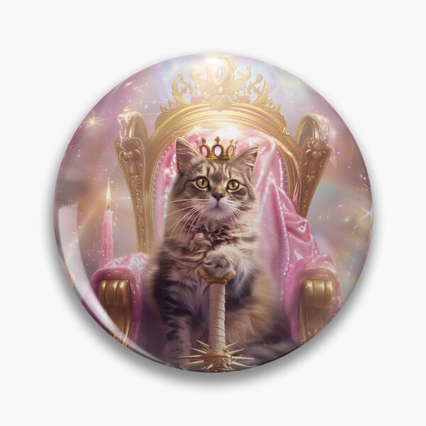 Item preview, Regal Cat Queen on Throne designed and sold by Starcrimedesign.