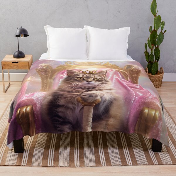 Item preview, Regal Cat Queen on Throne designed and sold by Starcrimedesign.