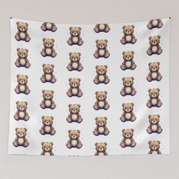Item preview, Adorable Baby Bear – Cute Plush Friend designed and sold by Afraadil001.