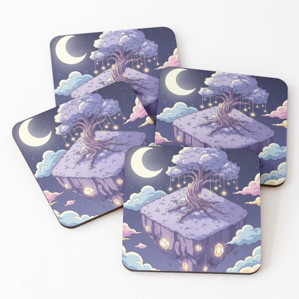 Item preview, Dream Island – Floating Night Realm with Stars, Crystals and Moon Magic designed and sold by InspireHaven.