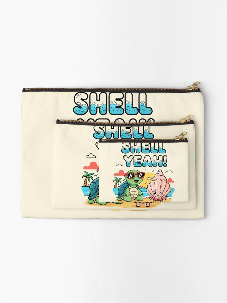 Thumbnail 2 of 4, Zipper Pouch, Shell Yeah designed and sold by Amir Faysal.