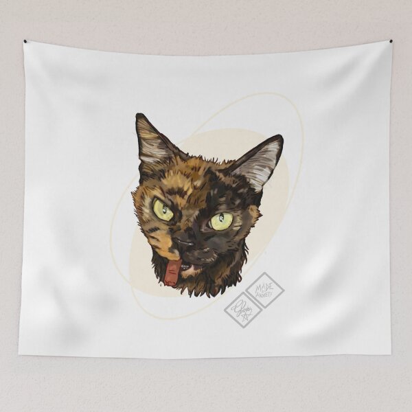 Item preview, Drawing Tilly the Rescue Cat – Let’s help her find a forever home! designed and sold by Made-by-Anxiety.