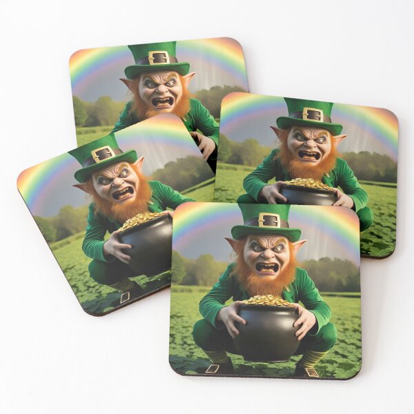 Item preview, scary leprechaun with his gold designed and sold by ViralByDesign.