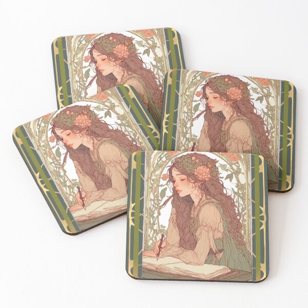 Item preview, The Secret Keeper – Art Nouveau Journal for Shadowed Thoughts designed and sold by Neonyx2020.