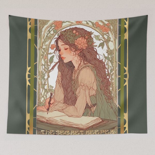Item preview, The Secret Keeper – Art Nouveau Journal for Shadowed Thoughts designed and sold by Neonyx2020.