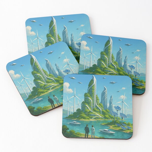 Item preview, Island of the Future with Eco-Tech Harmony designed and sold by ChernivtsiSkoda.