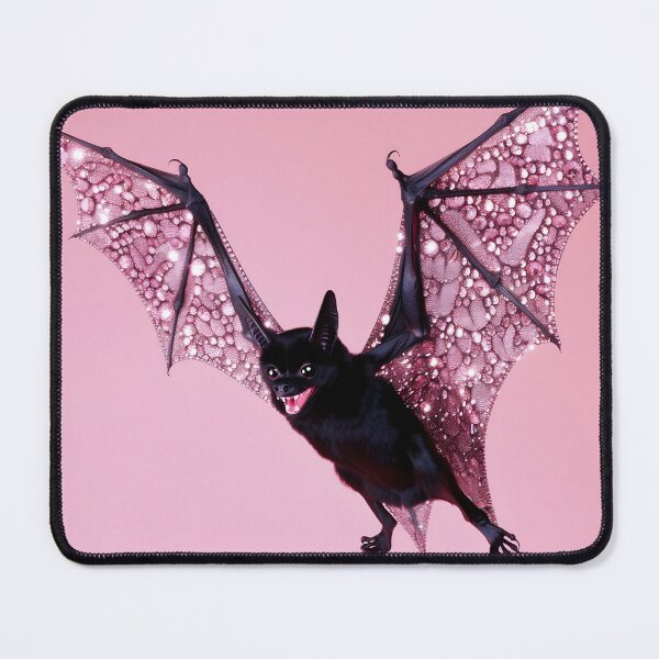 Item preview, Black Bat with Glittering Pink Wings designed and sold by Starcrimedesign.