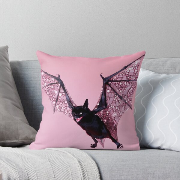 Item preview, Black Bat with Glittering Pink Wings designed and sold by Starcrimedesign.
