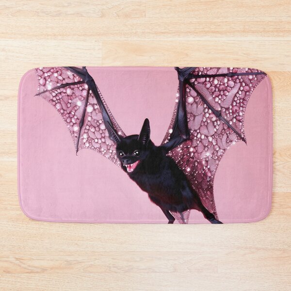Item preview, Black Bat with Glittering Pink Wings designed and sold by Starcrimedesign.