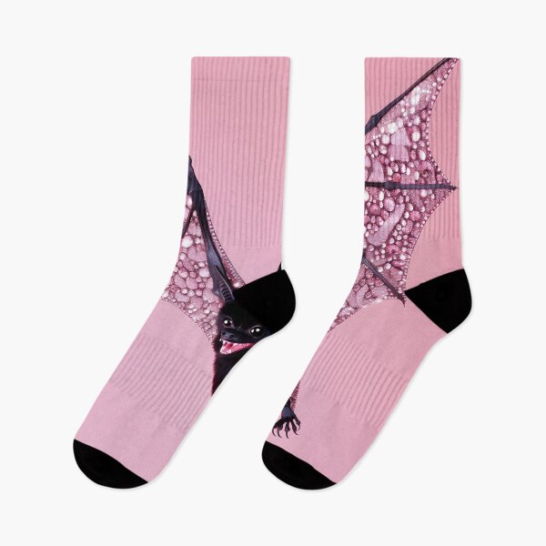 Item preview, Black Bat with Glittering Pink Wings designed and sold by Starcrimedesign.