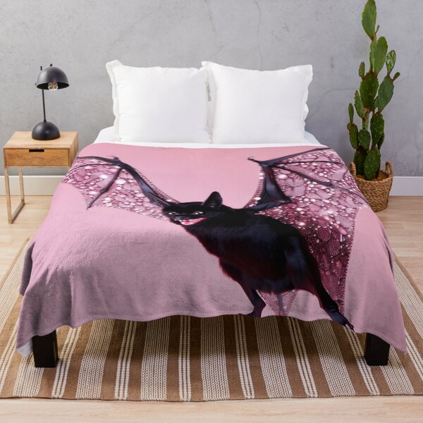 Item preview, Black Bat with Glittering Pink Wings designed and sold by Starcrimedesign.