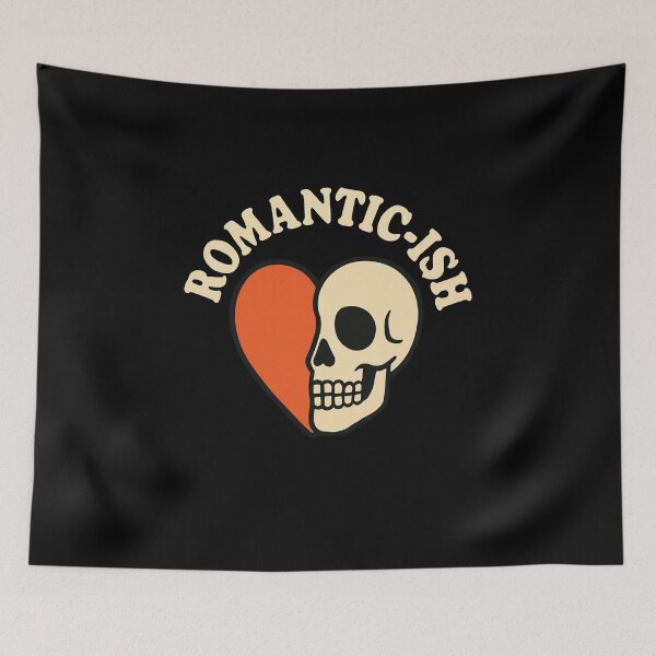Item preview, Romantic-ish heart and skull designed and sold by YourFavBuddy.