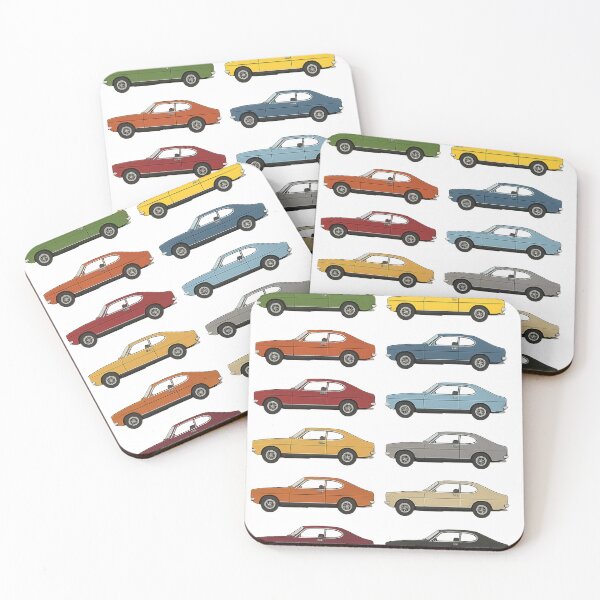 Item preview, Classic Ford Capri Mk1 – Retro Car Grid Poster designed and sold by opul.