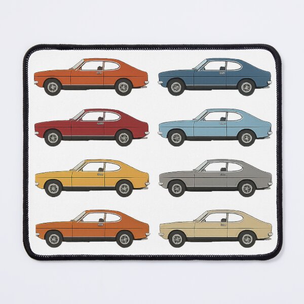 Item preview, Classic Ford Capri Mk1 – Retro Car Grid Poster designed and sold by opul.