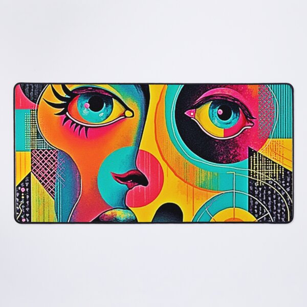 Item preview, Colorful Feelings: Abstract Face designed and sold by Health And Fitness Posts e-Store.