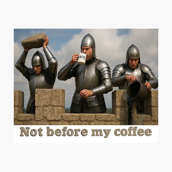 Item preview, Not Before My Coffee designed and sold by Tridentulus.