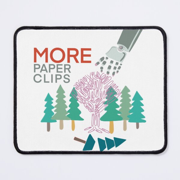 Item preview, More Paperclips | AI | Technophobic | Humor | Irony | Social Satire |  designed and sold by geetasadashivan.