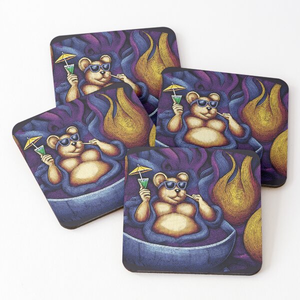 Item preview, Bear in a Jacuzzi - Let it Burn designed and sold by Kelly Designed.
