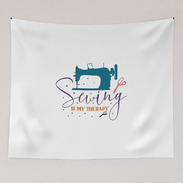 Item preview, Sewing Is My Therapy – Relaxing Craft Quote for Quilters & Makers designed and sold by artcultreone.
