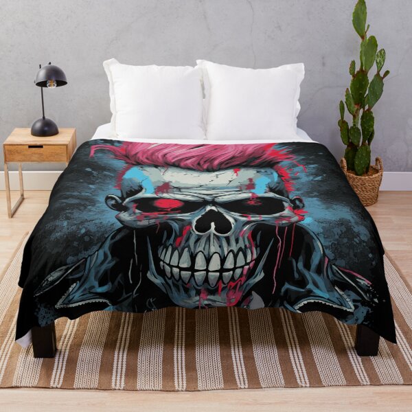 Item preview, Horror Punk Zombie Skull designed and sold by drizzd.