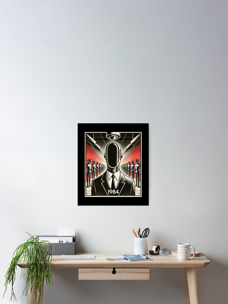 Thumbnail 2 of 3, Poster, Tesla bot designed and sold by TEEJAMBOREE.