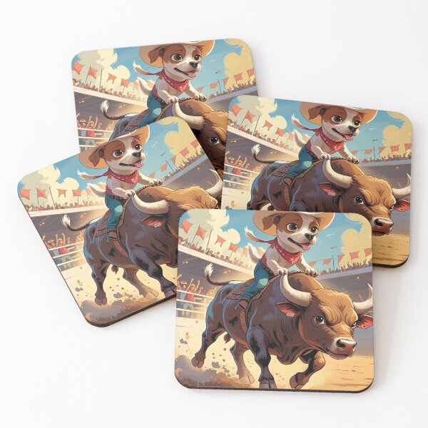 Item preview, Ruff Rider Rodeo: The Pup Who Tamed the Bull! designed and sold by Donejen.