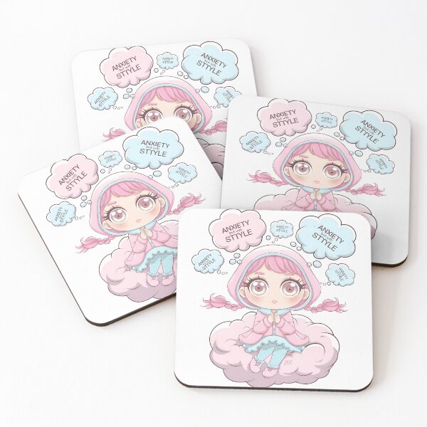 Item preview, Anxiety but with a kawaii anime style designed and sold by jbfart.