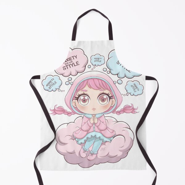 Item preview, Anxiety but with a kawaii anime style designed and sold by jbfart.
