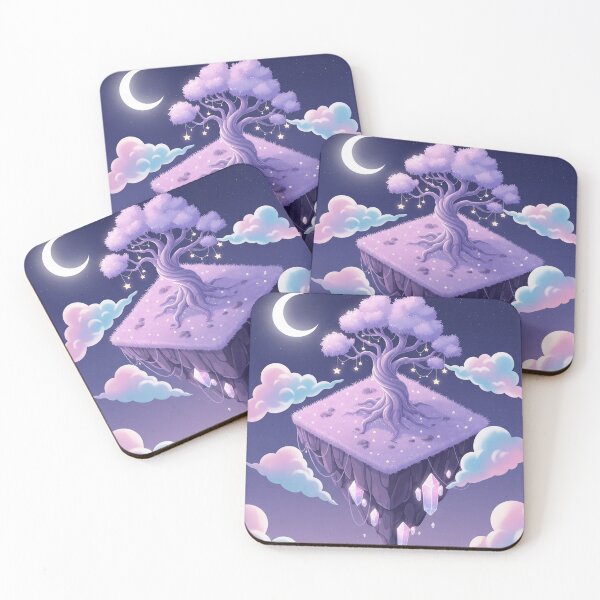 Item preview, Dream Island – Floating Night Realm with Stars, Crystals and Moon Magic designed and sold by InspireHaven.