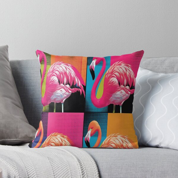 Item preview, Pop Art Flamingo Grid Warhol Style Design designed and sold by Max Store.