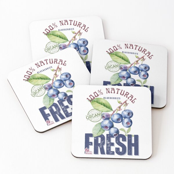Item preview, Vintage Blueberry Illustration – 100% Organic Botanical Fruit Design for Apparel designed and sold by Thehatinthecat.