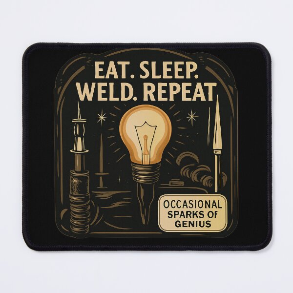 Item preview, Eat. Sleep. Weld. Repeat. (Occasional Sparks of Genius) Welder designed and sold by JJBCs.
