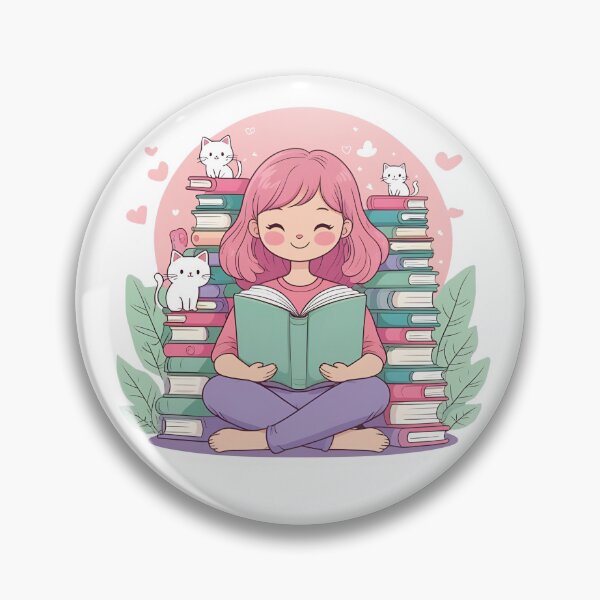 Item preview, Books & Cats designed and sold by NerdyRunner.