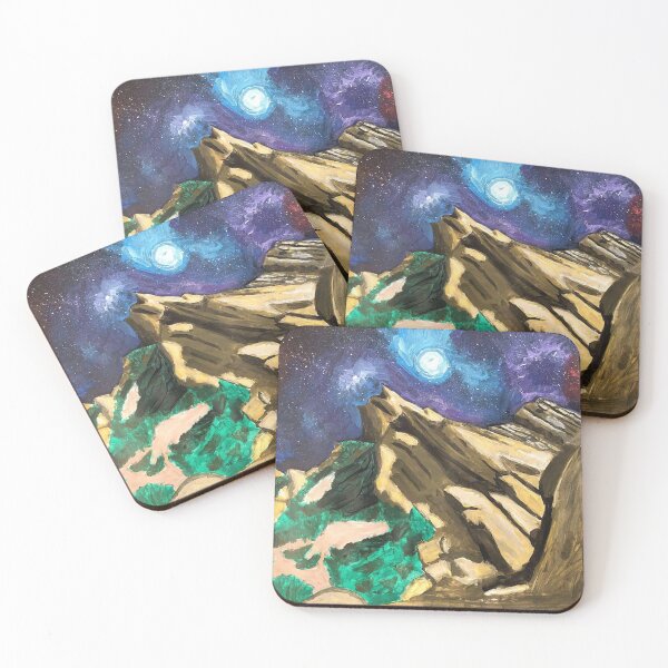 Item preview, Galactic Night over the Vasquez Rocks designed and sold by SurrebralArtist.