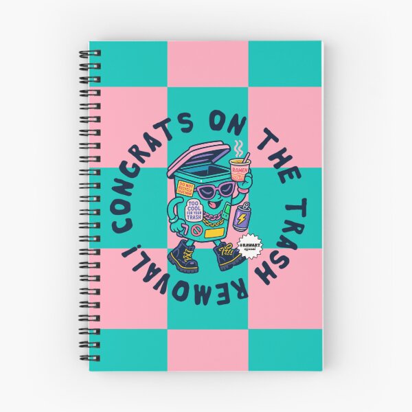 Item preview, Congrats on the Trash Removal | Funny Breakup Trash Bin Art for Stickers, Prints, Tees & Hot Girl Healing Gifts designed and sold by Vibes Over Budget.