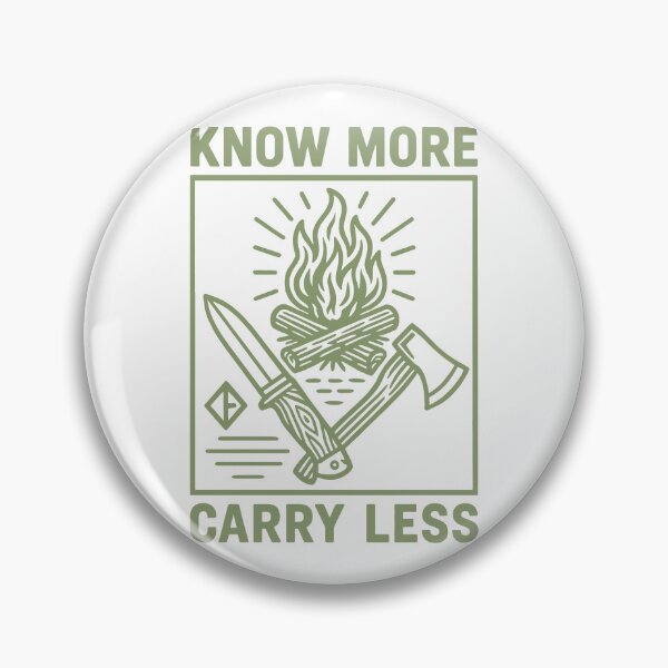 Item preview, Know More Carry Less Prepper Survival Bushcrafting designed and sold by LuminOrb.