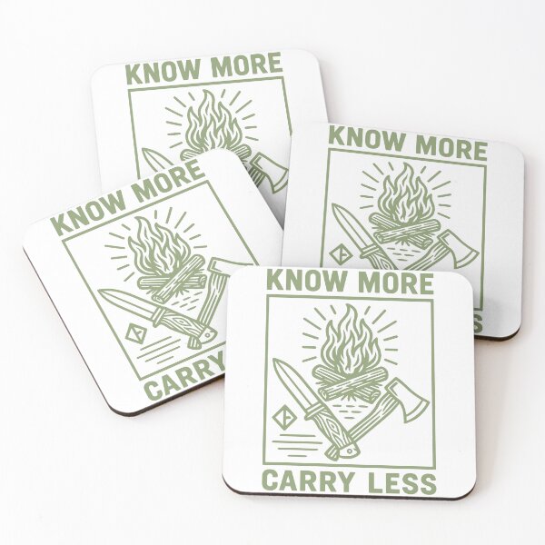 Item preview, Know More Carry Less Prepper Survival Bushcrafting designed and sold by LuminOrb.
