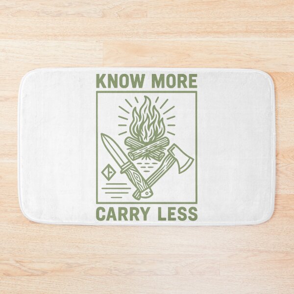 Item preview, Know More Carry Less Prepper Survival Bushcrafting designed and sold by LuminOrb.