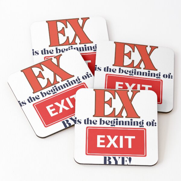 Item preview, Ex is for EXIT designed and sold by BreakupCentral.