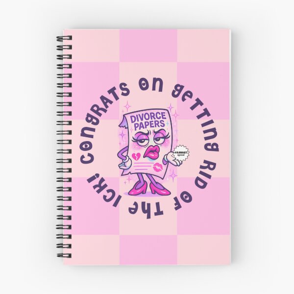 Item preview, Congrats on the Divorce Funny Art | Sassy Divorce Papers Cartoon for Stickers, Prints, Cards & Freedom Gifts designed and sold by Vibes Over Budget.