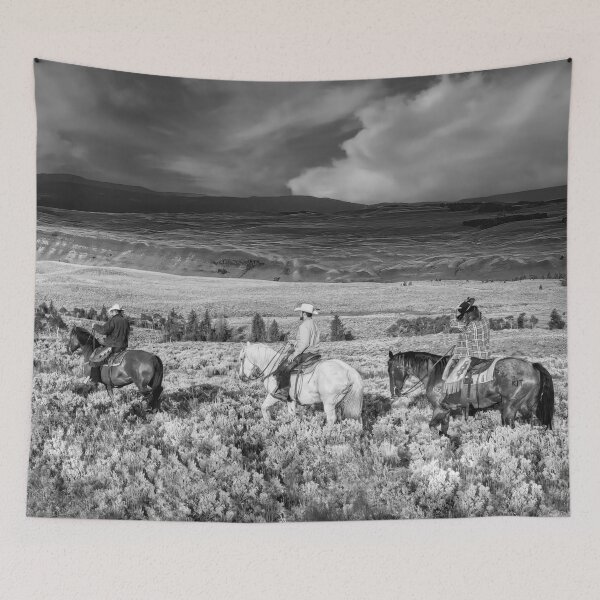 Item preview, Returning To The Stable In Black and White designed and sold by Kay Brewer.