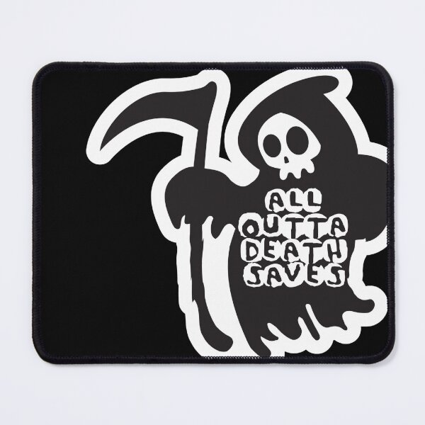 Item preview, Grim Reaper All Outta Death Saves designed and sold by Candlelicht Designs.