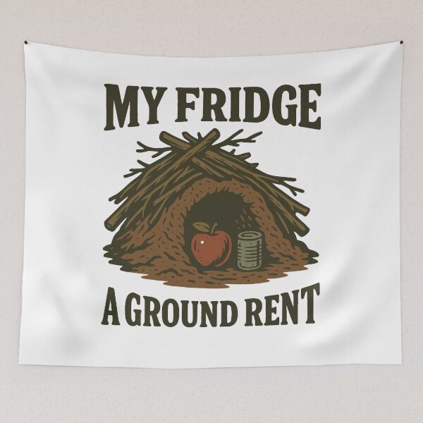 Item preview, My Fridge A Ground Rent Prepper Survival designed and sold by LuminOrb.